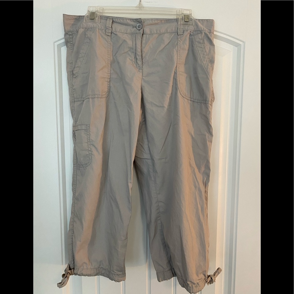 LOFT Original Crop 100% Cotton Lightweight Gray 8